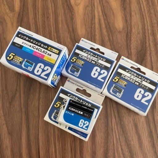 エプソンインクカートリッジ　IC4CL62, ICBK62互換