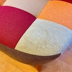 Amazon現在価格27,500円 新品購入ワンオーナー 2人掛けソファ パッチワーク柄 不二貿易 2wayの画像