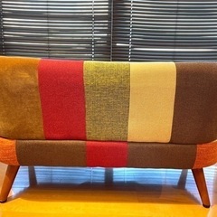 Amazon現在価格27,500円 新品購入ワンオーナー 2人掛けソファ パッチワーク柄 不二貿易 2wayの画像