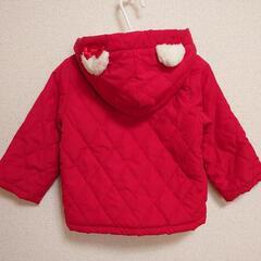 ベベ キスドロップ【90cm】子供服 ベビー服 女の子 ジャンバー 上着 ボアの画像