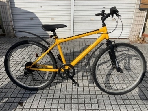 【マウンテンバイク】ハマー製　26インチ　6段変速　泥除け付　リヤタイヤ、チェーン、サドル、グリップ新品❗️若林自転車　浜大津店　SALE中❗️