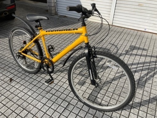【マウンテンバイク】ハマー製　26インチ　6段変速　泥除け付　リヤタイヤ、チェーン、サドル、グリップ新品❗️若林自転車　浜大津店　SA