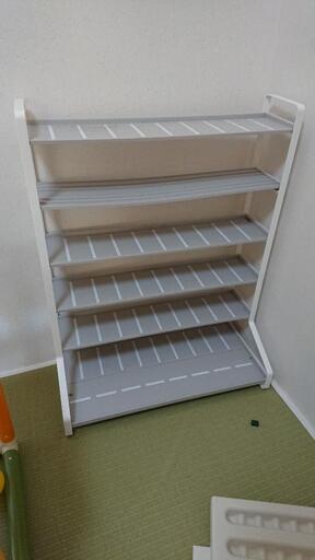 【専用】【TOWER】山崎実業(Yamazaki) ミニカー\u0026レールトイラック ホワイト おもちゃ収納