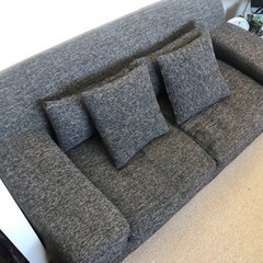 ソファー　グレー　ロウヤ　2人掛け　おしゃれの画像