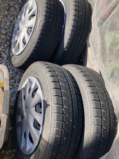 Nボックス純正ホイール、ブリジストン  VRX155/65-14溝あり