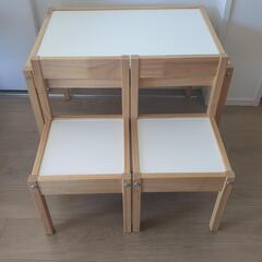 IKEA LATT イケア レット 子ども用テーブル チェア2脚 の画像
