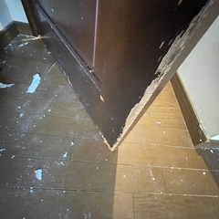 建具のキズのリペア