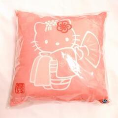 新品未使用◇はろぅきてぃ　よろしおすぇクッション♪サーモンピンク