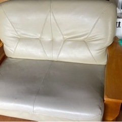 2人掛けソファ　合皮