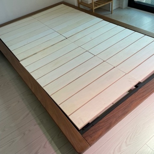 【美品】無印良品 セミダブル　ベッドフレーム