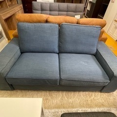 【リサイクルサービス八光】幅190㎝　IKEA　KIVIK シーヴィク 2人掛けソファ グンナレド ブルー