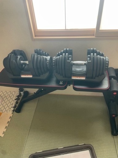 可変式ダンベル5k〜40k ベンチセット　トレーニングセット