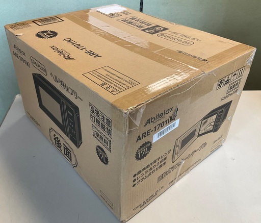 【RKG186】特価！Abitelax/電子レンジ/ARE-1701(K)/新品未開封（外箱ヘコミあり） RKG186】特価！Abitelax/電子レンジ/ARE-1701(K)/新品未開封（外箱