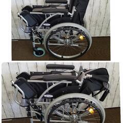 
【極上品】
Care-Tec ケアテックジャパン 自走式 車椅子 ハピネス CA-10SU 折り畳み式 アルミ製 総重量12kg 介助用 グレー　2023年購入製品 の画像