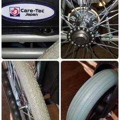 
【極上品】
Care-Tec ケアテックジャパン 自走式 車椅子 ハピネス CA-10SU 折り畳み式 アルミ製 総重量12kg 介助用 グレー　2023年購入製品 の画像