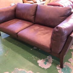 【愛品館八千代店】2.5人掛　本革ソファ