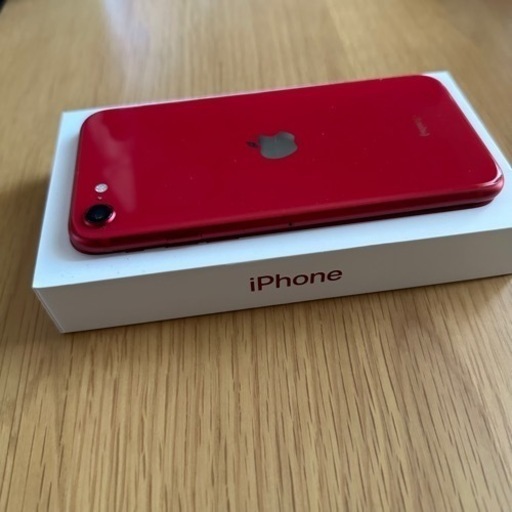 極美品 iPhone se2 64gb 第2世代 バッテリー93% レッド 赤 箱あり ケース3個付き