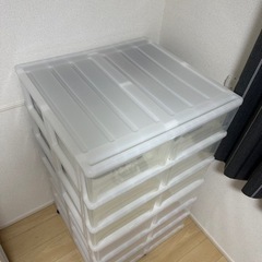 チェスト　プラスチックチェスト　タンス　収納　2個の画像