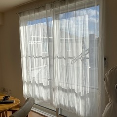 ニトリ　レースカーテン2枚組　100×200cm