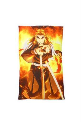 新品☆セガ　鬼滅の刃 無限列車編メガジャンボクッション☆【炎柱　煉獄 杏寿郎】約55cm×35cm