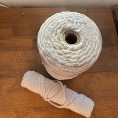 【あげます】マクラメ編み　紐　ロープの画像