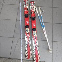 スキー板　100cm ストック81cmセット