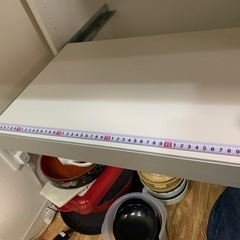 【美品】IKEA キッチン棚　ホワイト　キッチン収納　手渡し限定　の画像