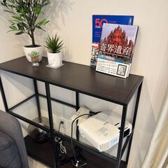 中古・IKEA・ヴィットショー シェルフユニット ラップトップテーブル付・引取可 中古】[IKEA] ヴィットショー シェルフユニット ラップトップ