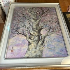 桜の絵画　村山市の画家