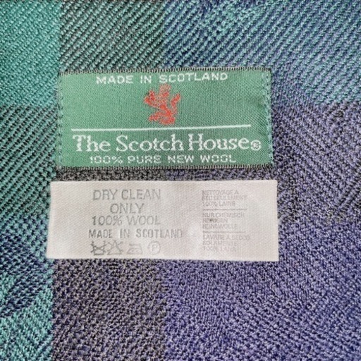 ☆現金払い可能☆ 【美品】THE SCOTCH HOUSE  マフラー ストール スカーフ ひざ掛け (WOOL100%)