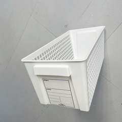 【ダイソー】ホワイトスリムバケット  スリム シンデレラフィットの画像