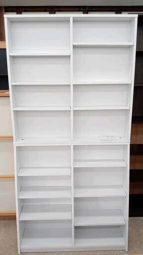 ★ジモティ割あり★ ジェイケイ.プラン株式会社 本棚 白 H180.5×D24×W90 クリーニング済み TJ3435