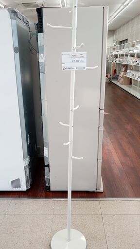 ★ジモティ割あり★  ポールハンガー 白 H×D×W クリーニング済み TJ3437