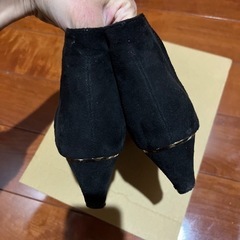 ショートブーツ　Lサイズ 黒の画像