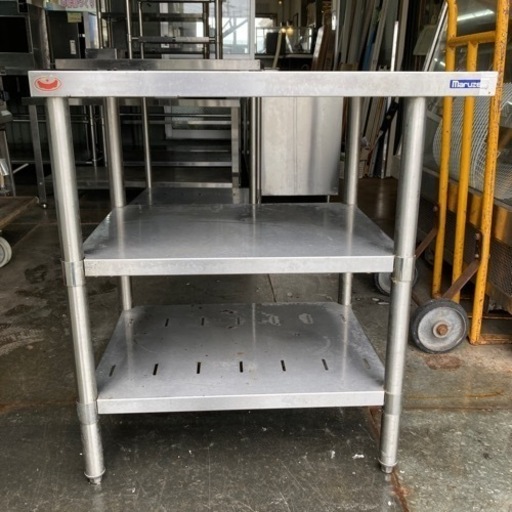 【ステンレス】作業台　下段棚付