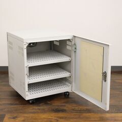【ヤ取終了4/4】≪ZW1574ジ-①≫通電OK JCS/ジェイシーエス 小型サーバーラック J-BOX 2620-108 単相 屋内用 幅約45cm×高さ約54.5cm 鍵無し/現状品の画像