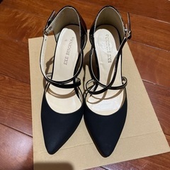 【美品】ミュール 黒　Lサイズ 7センチヒール