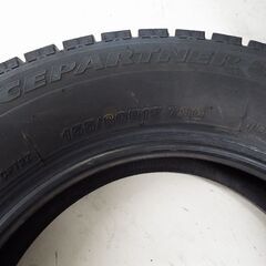 ブリジストン スタッドレスタイヤ【アイスパートナー2（155/80R13）】8部山・4本セットの画像