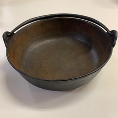 南部鉄器　丸型ツル付鍋