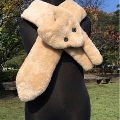 ハンドメイド きつねマフラー 大人用 子供用 フェイクファー