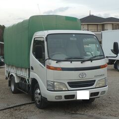 H13 トヨエース　2ｔ平ボディ　パワーゲート　600kg新明和すいちょくゲート　ラジオ 幌 フォグ 車両総重量5ｔ未満　16667の画像