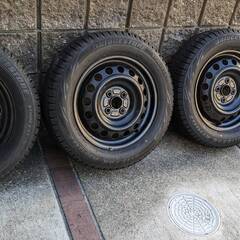 スタッドレスタイヤ　175/65/R15 トヨタ系鉄ホイール付き