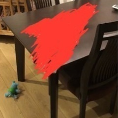 ダイニングテーブル➕ダイニングチェア✖️4