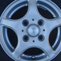 ブリヂストン145/80R12　アルミ　4本セット　中古の画像