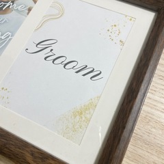 結婚式 受付用プレート ウェディング 1.5次会 2次会 フォトフレームの画像