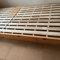 無印良品 シングルベッドフレーム✖️2 パイン材 ウッドフレーム