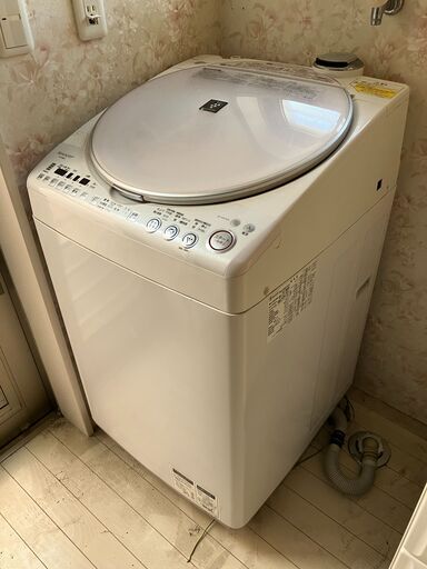 洗濯機 SHARP ES-TX800-P 容量8kg 取り来られる方限定 和歌山市