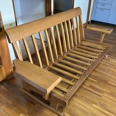 近々廃棄◆大塚家具 ソファ(クッションなし) 幅192cm×奥行...