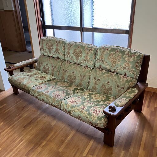 1月末期限◆カリモク ソファ 幅193cm×奥行80cm×高さ78cm 積込をご自身でできる方限定 和歌山市