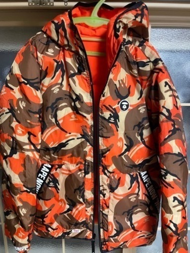 ❗️値下げ対応します❗️エイプ　リバーシブル　ダウン